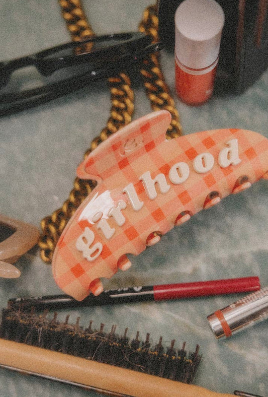 Girl Hood Clip Orange