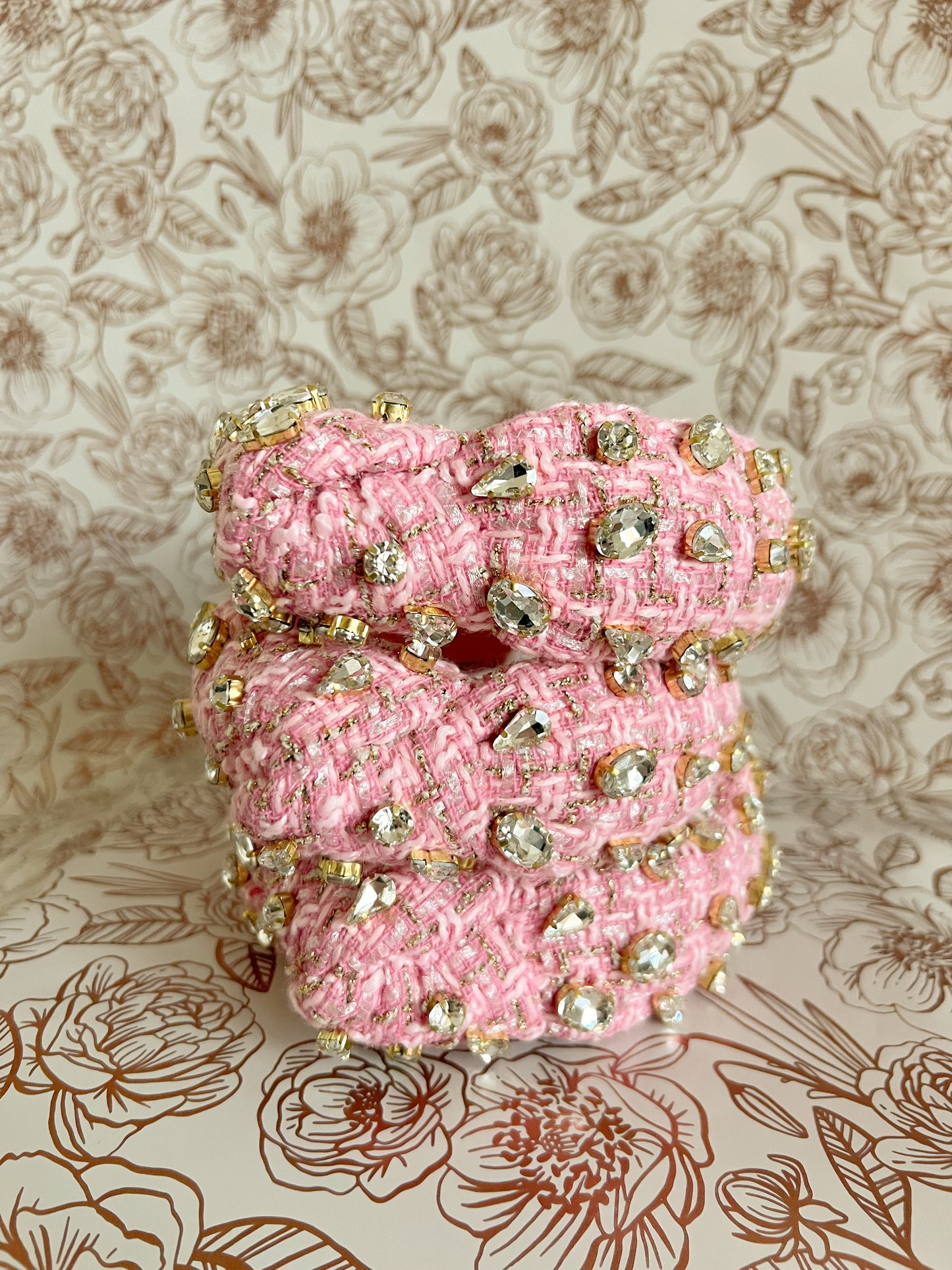 Pink Tweed Headband