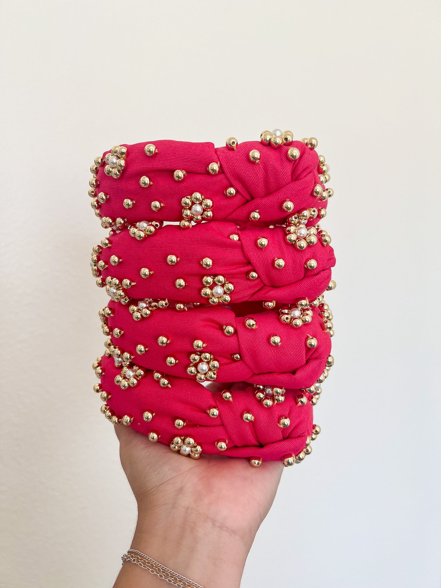 Hot Pink Floral Headband