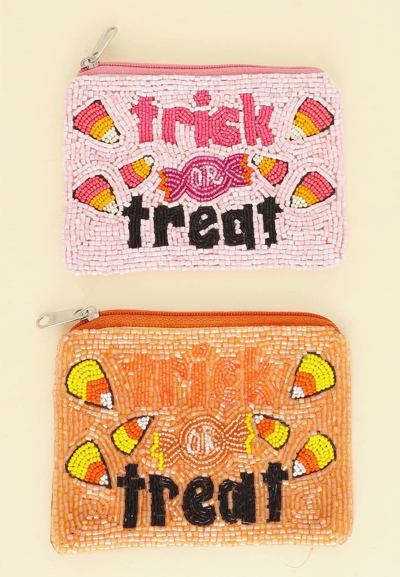 Trick or treat Beaded Pouch (2 colors)
