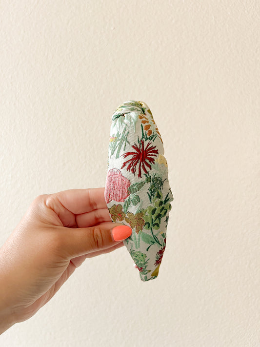 Summer Garden Jacquard Headband
