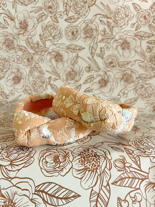 Orange Sequenced Headband