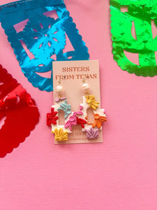 White floral Earrings 💃