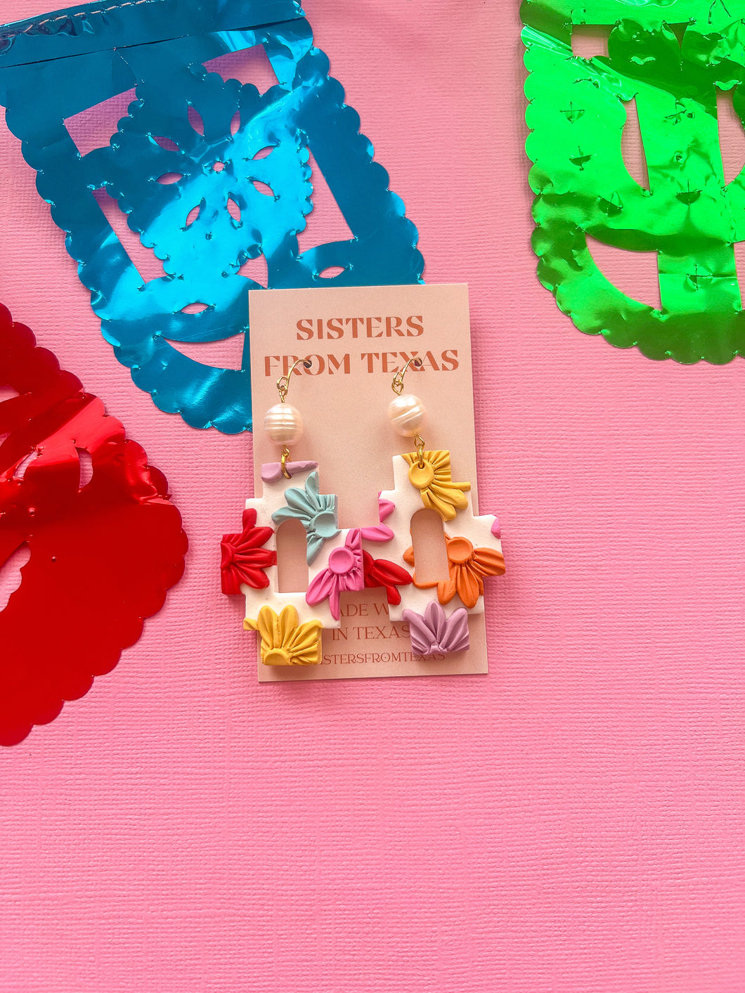 White floral Earrings 💃