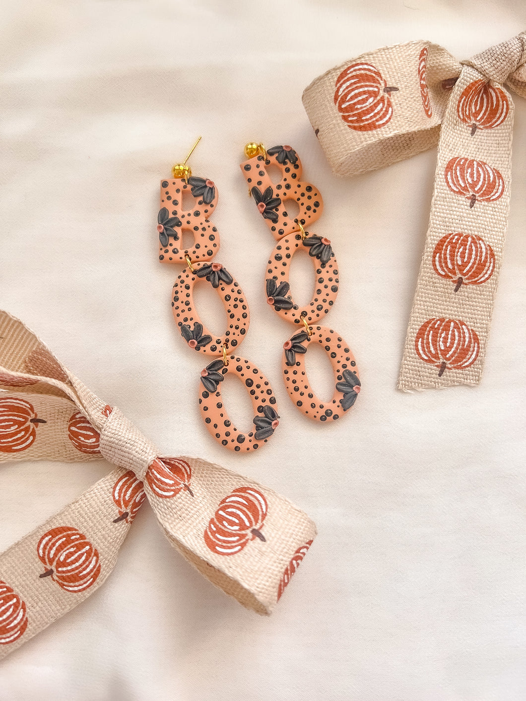 Boo Polka Dot Dangles