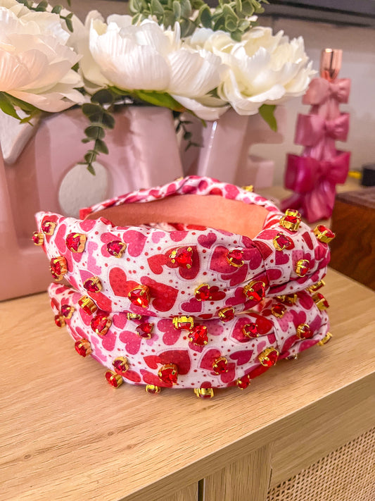 Blinged Lux V-Day Headband 💕