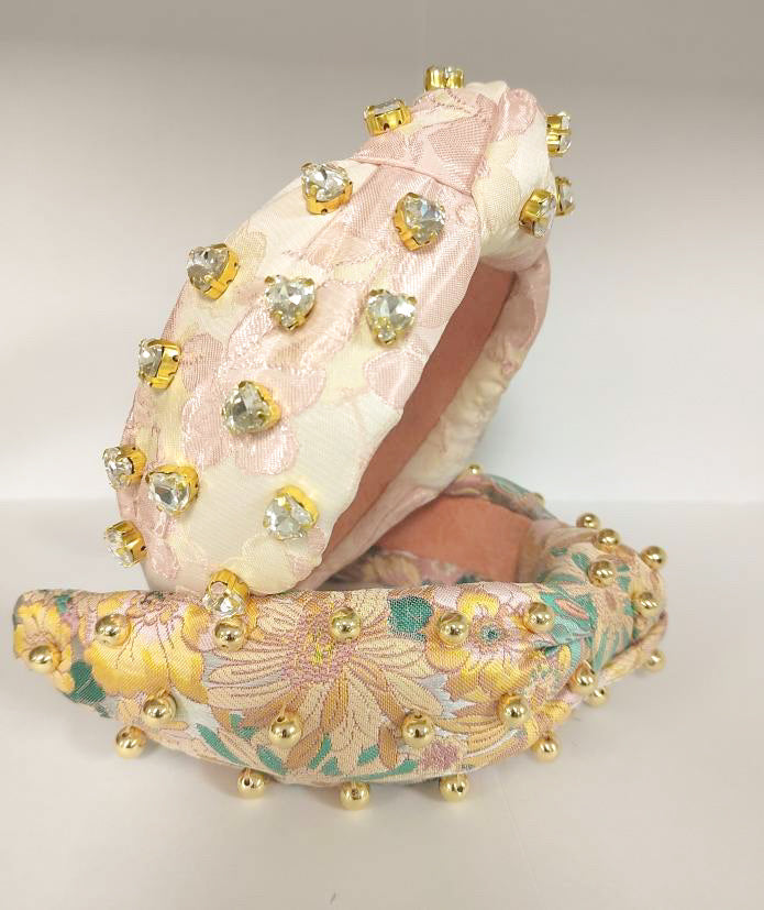 Valentine Jacquard Jeweled Headband