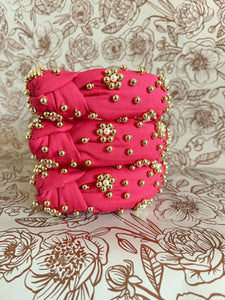 Hot Pink Floral Headband