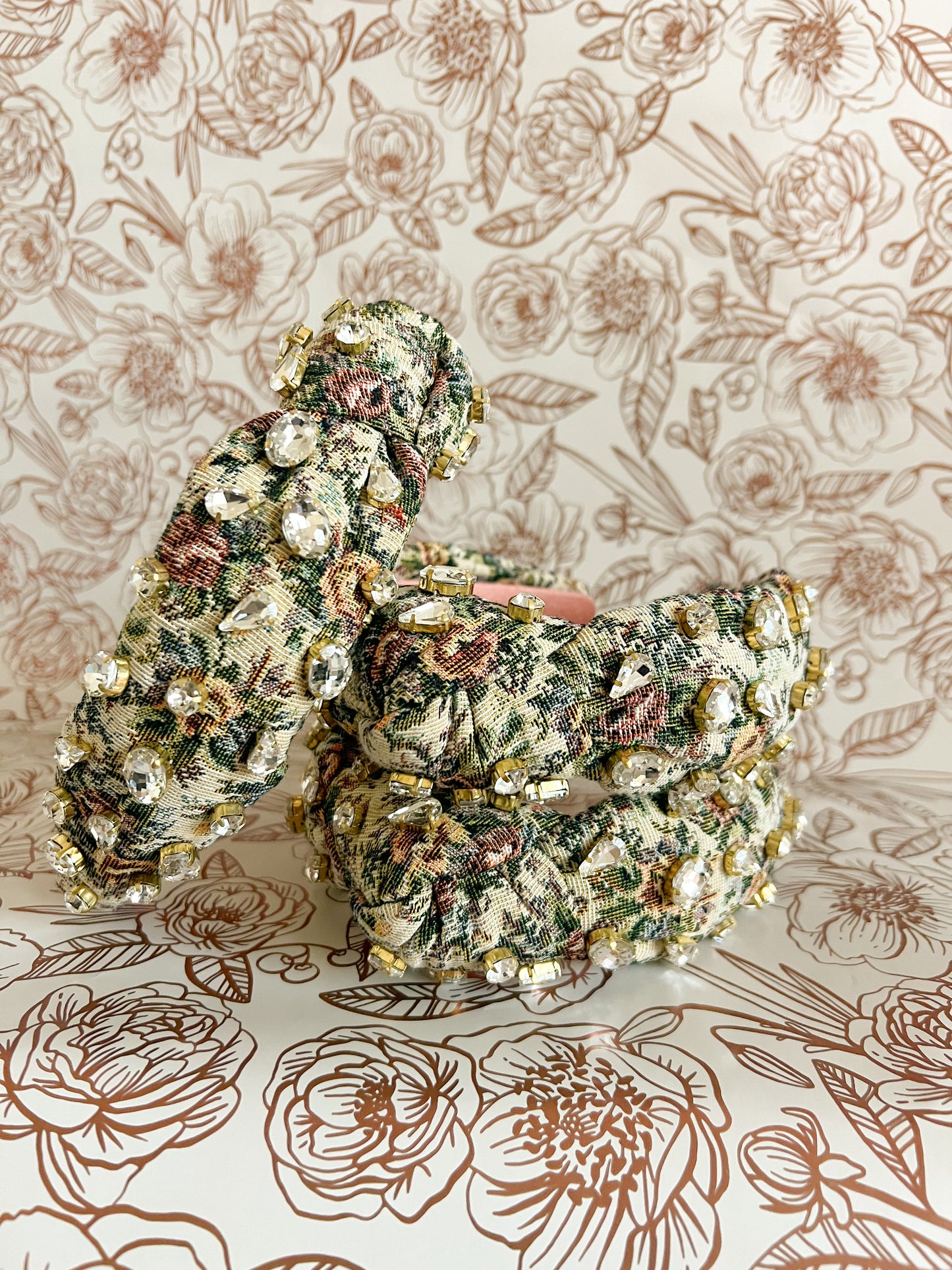 Grandmas Couch Vintage Fabric Headband