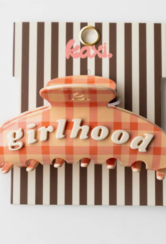 Girl Hood Clip Orange