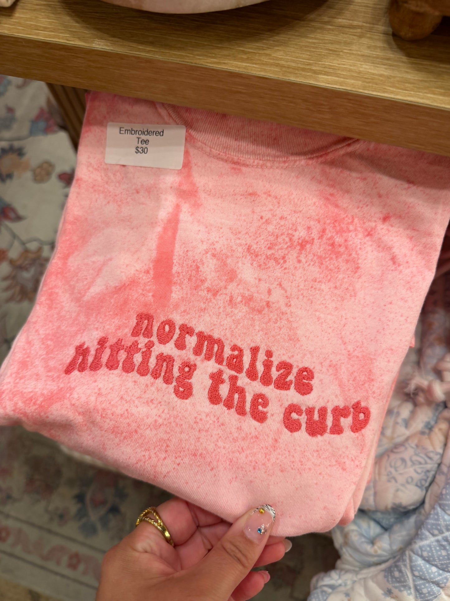Curb Embroidered Tee