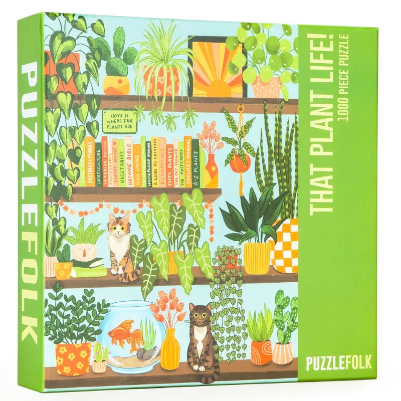 That Plant Life! 1000 Piece Plant and Cat Puzzle